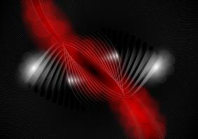Abstract red and black background, vector illustation