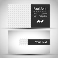 Abstract business-card front and back vector