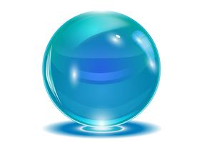 Blue abstract sphere, vector