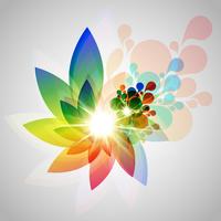 Vector colorful flower illustration