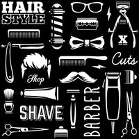 Barber Tools Vector textura perfecta