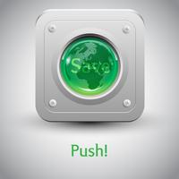 Vector de botón "Salvar la Tierra"