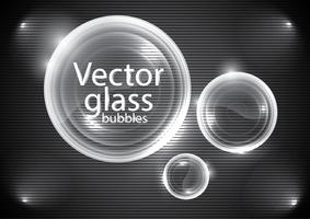 Vector glossy bubbles