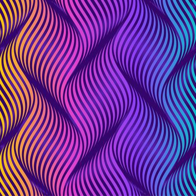 Twisty Waves Colorful Background