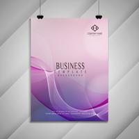 Abstract colorful wavy business brochure design vector