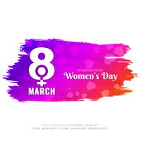 Abstract Women's day stylish background design vector