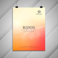 Abstract colorful modern wavy business brochure design vector