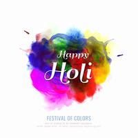 Abstract Happy Holi colorful festival background illustration vector