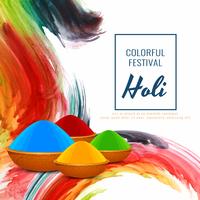 Abstract Happy Holi religious festival decorative background vector