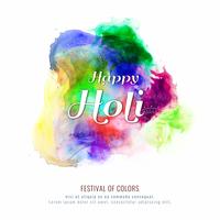 Abstract Happy Holi colorful festival vector background illustration