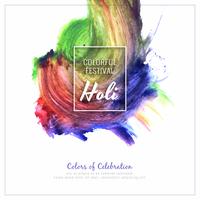 Abstract Happy Holi colorful festival stylish background illustration vector