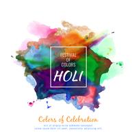 Abstract Happy Holi colorful festival celebration background illustration vector