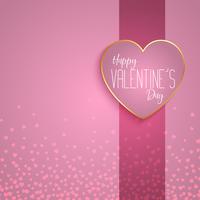 Valentine's Day background with heart design  vector