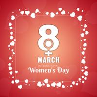 Abstract Women's day stylish background design vector