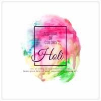 Abstract Happy Holi colorful festival decorative background design vector