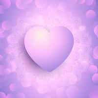 Decorative Valentine's Day background with heart design 0901 vector