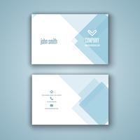 Low poly business card design vector