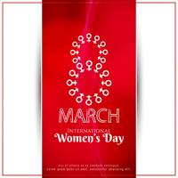 Abstract modern Women's day background design vector