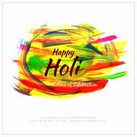 Abstract Happy Holi colorful festival stylish background illustration vector