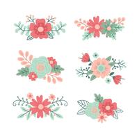 Diseño floral elemento vector