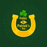 Lucky Horseshoe on St. Patrick's day vector