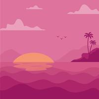 Ocean Illustration Background vector