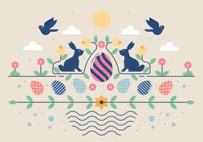 Easter Wallpaper Vector Illustration