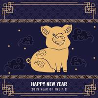 Vector 2019 Chinese New Year Background