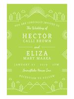 Unique Wedding Invitation Card Vector