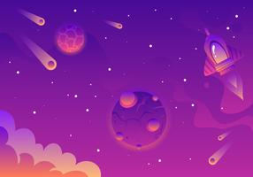 Galaxy Background Vector