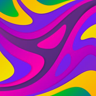 Modern Abstraction Colorful Shapes Background