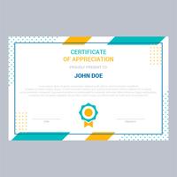 certificate template vector