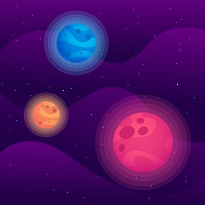Galaxy Vector Background