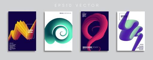 Minimal Vector cover designs. Future Poster template.