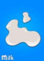 Realistic milk drop, splashes, liquid isolated on blue background. vector illustration