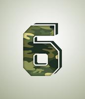 Camouflage Character, detailed vector fonts