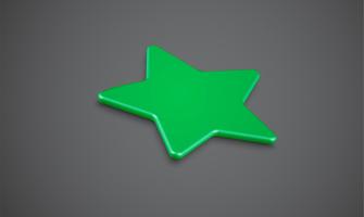 3D star rating or background, vector illustartion