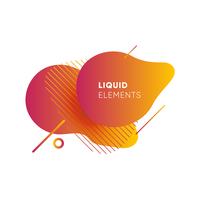 Gradient abstract banners with flowing liquid shapes vector