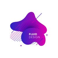 Gradient abstract banners with flowing liquid shapes vector