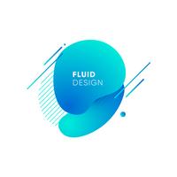 Gradient abstract banners with flowing liquid shapes vector