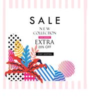 Sale poster for shopping, discount, retail, product promotion vector illustration