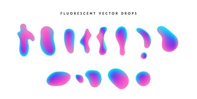 Gradiente de formas vivas. Colección colorida abstracta moderna del líquido del vector. vector