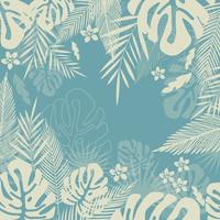 Tropical jungle leaves seamless pattern background. Tropical poster design