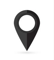 Location pin. Map pin flat icon vector design.