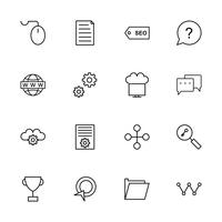 Set of Vector SEO Search Engine Optimization Icons