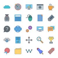 Set of Vector SEO Search Engine Optimization Icons