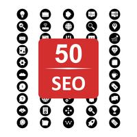 Set of Vector SEO Search Engine Optimization Icons