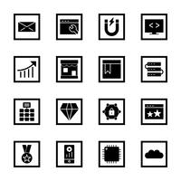 Set of Vector SEO Search Engine Optimization Icons