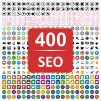 Set of Vector SEO Search Engine Optimization Icons