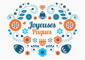 Joyeus Paques Vector